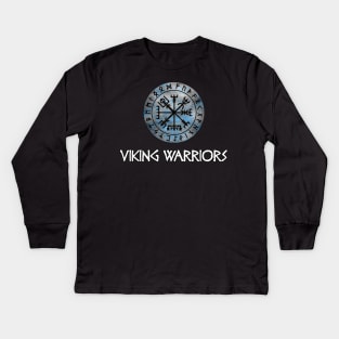 Viking Warriors Vegvisir Kids Long Sleeve T-Shirt